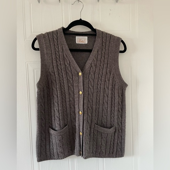 Brown Sweater Vest - Picture 1 of 7